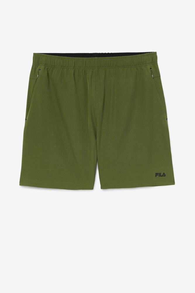 Fila Shorts Finula Mens Olive - India EXJ-108269